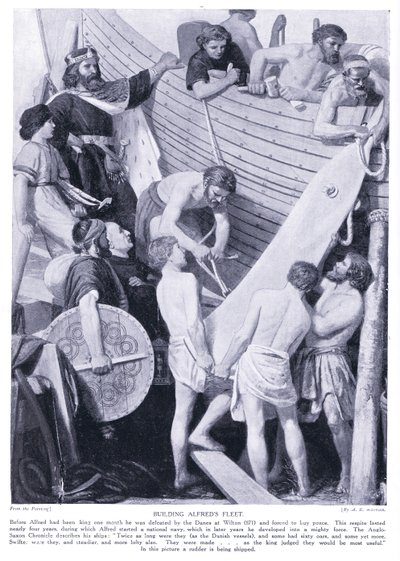 Costruzione della flotta di Alfred, anni 1920 da A.R. Mileham